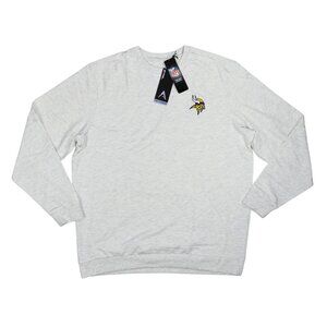 Minnesota Vikings NFL Football Antigua Crew Neck Lightweight Mens Sweatshirt NWT